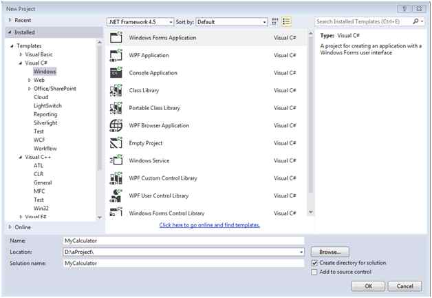 Windows Forms Application